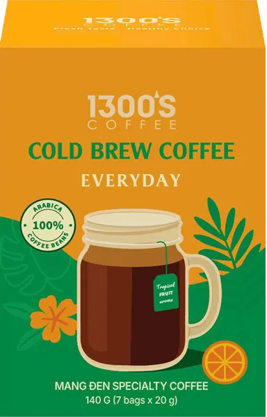 Hộp Cold Brew 140g 1300'S Coffee